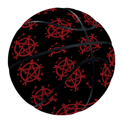 Magic Pentagram Pattern Print Basketball