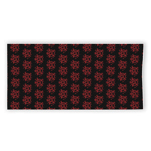 Magic Pentagram Pattern Print Beach Towel