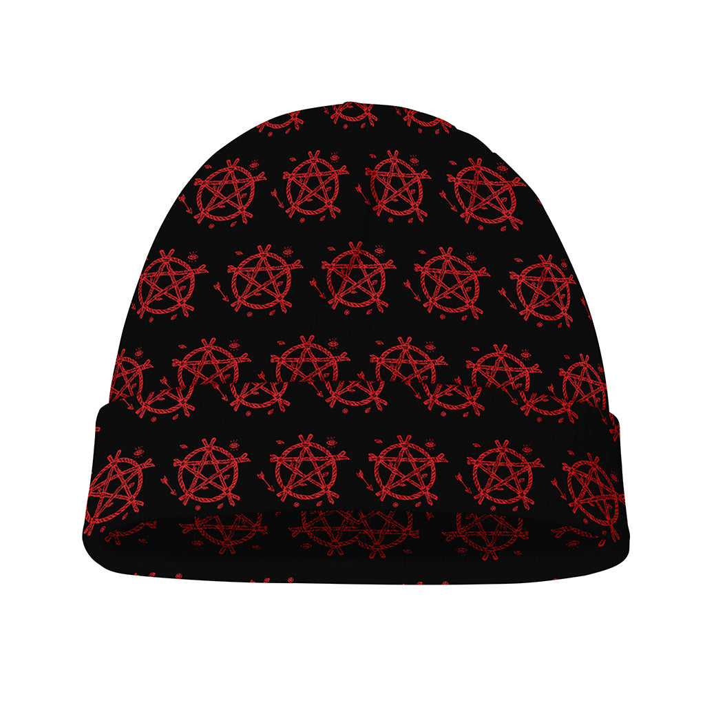 Magic Pentagram Pattern Print Beanie