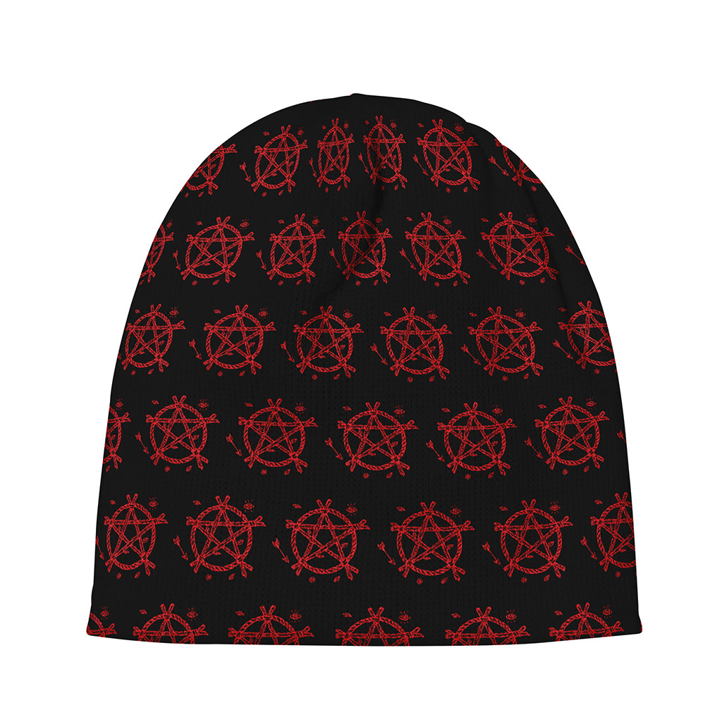 Magic Pentagram Pattern Print Beanie