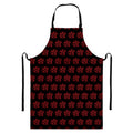 Magic Pentagram Pattern Print Bib Apron With Pocket