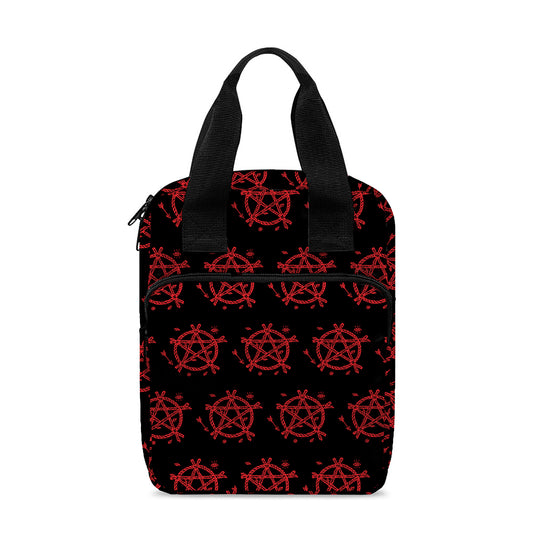 Magic Pentagram Pattern Print Bible Tote Bag