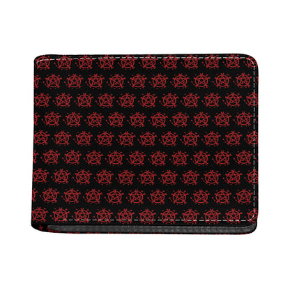 Magic Pentagram Pattern Print Bifold Wallet