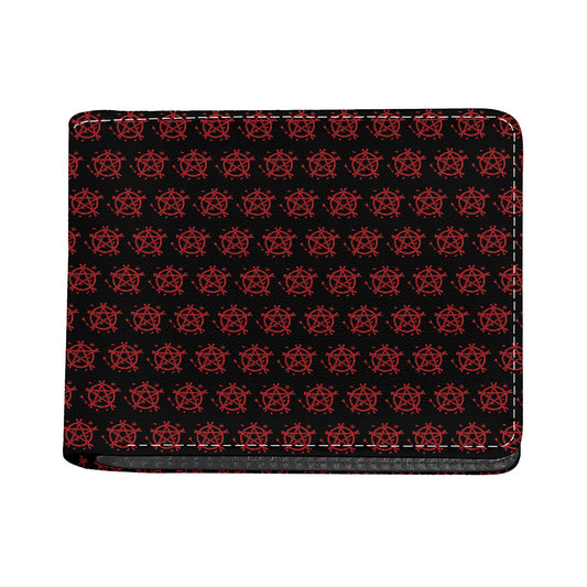 Magic Pentagram Pattern Print Bifold Wallet