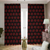 Magic Pentagram Pattern Print Blackout Pencil Pleat Curtains