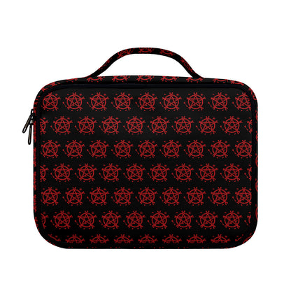 Magic Pentagram Pattern Print Briefcase Bible Bag
