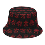 Magic Pentagram Pattern Print Bucket Hat
