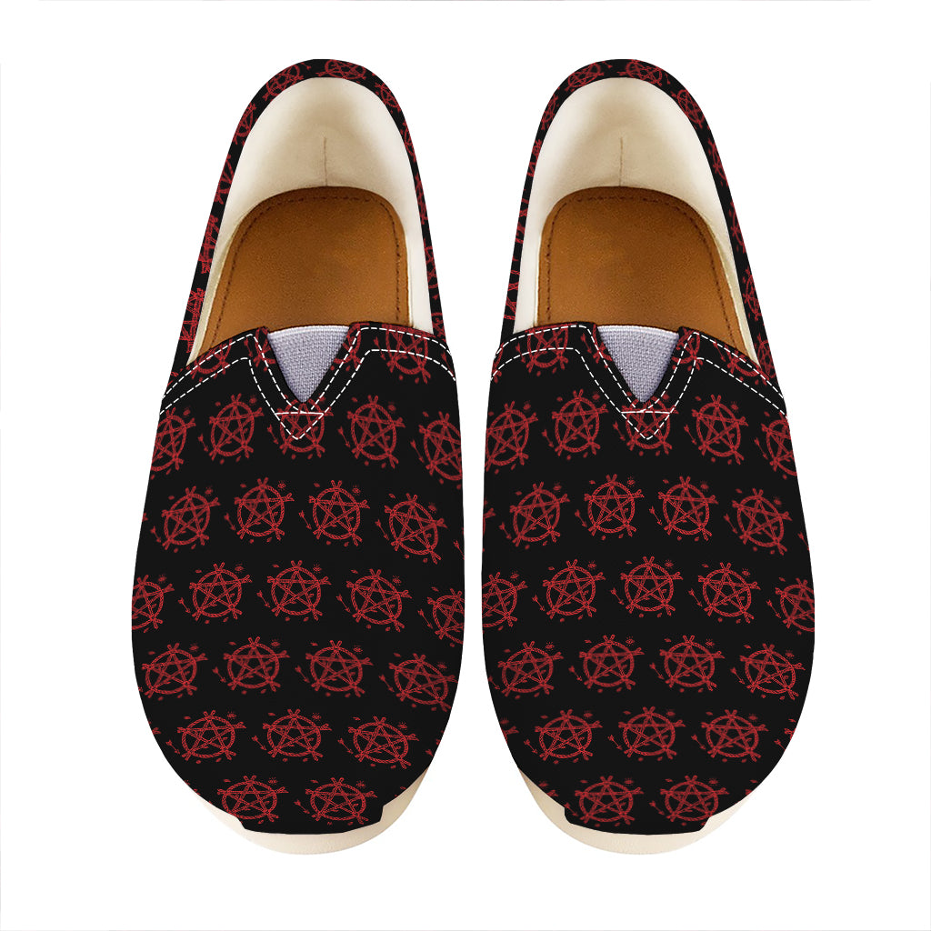 Magic Pentagram Pattern Print Casual Shoes