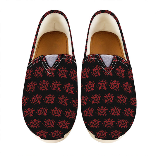 Magic Pentagram Pattern Print Casual Shoes