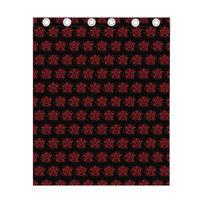 Magic Pentagram Pattern Print Curtain