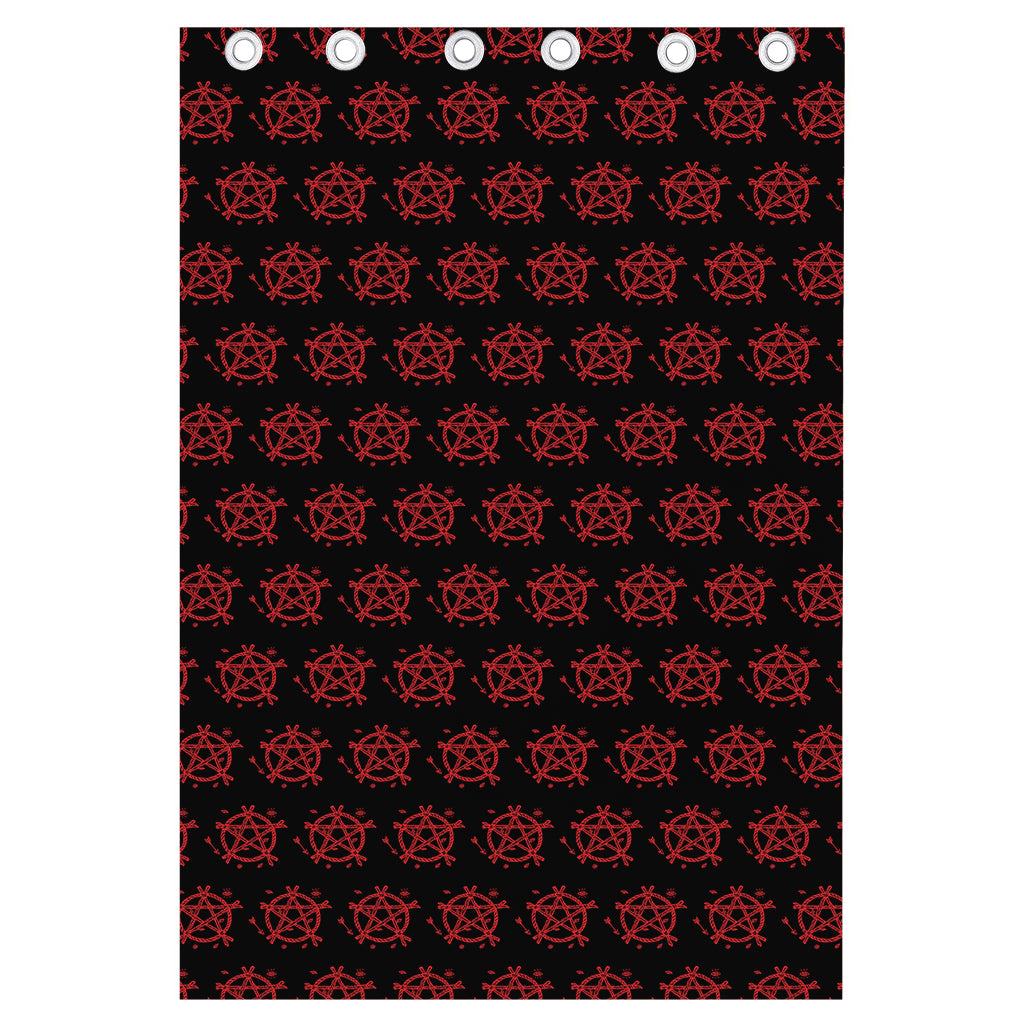 Magic Pentagram Pattern Print Curtain