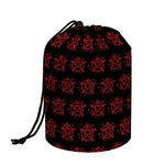 Magic Pentagram Pattern Print Drawstring Makeup Bag