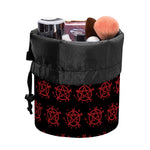 Magic Pentagram Pattern Print Drawstring Makeup Bag