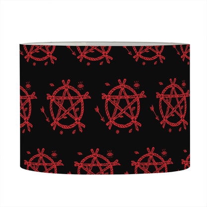 Magic Pentagram Pattern Print Drum Lamp Shade
