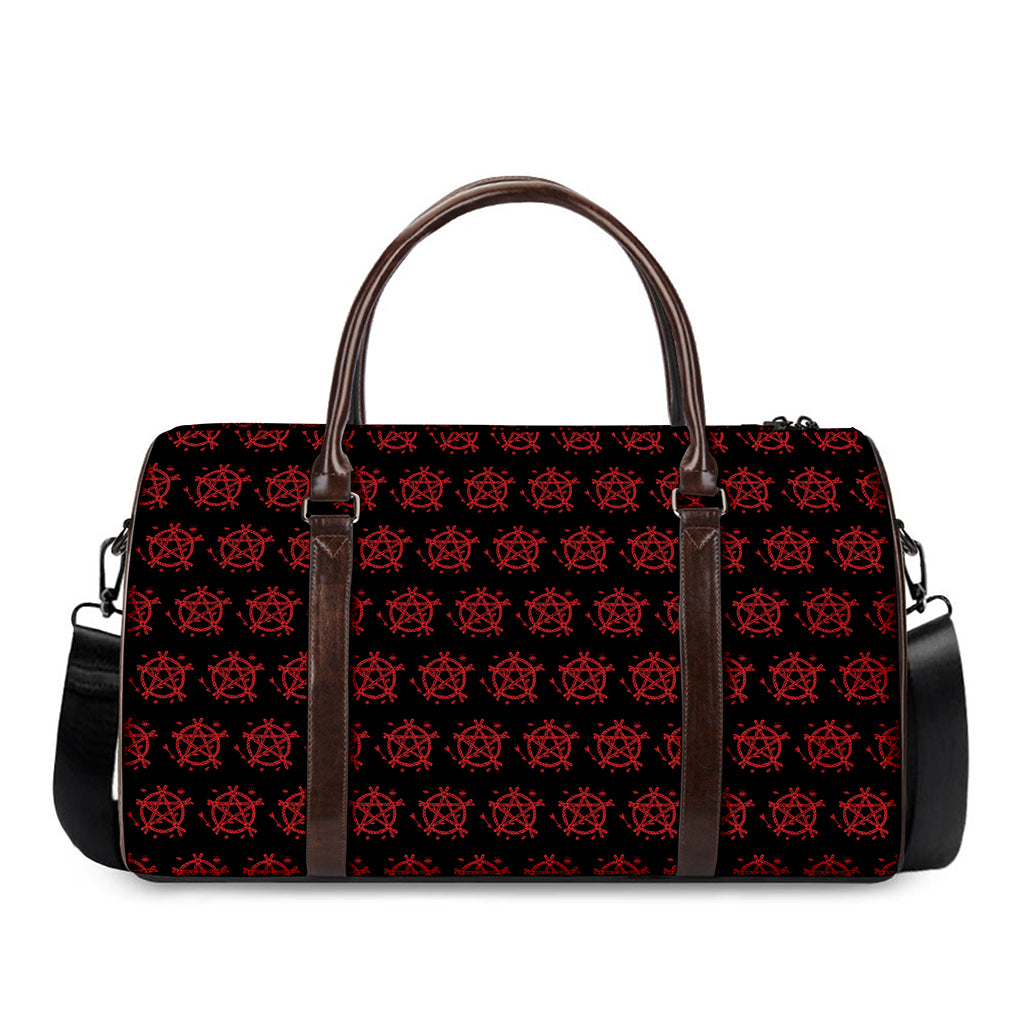 Magic Pentagram Pattern Print Duffle Bag