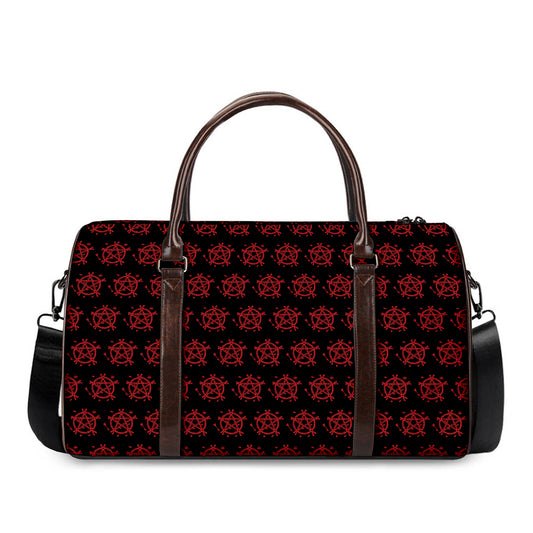 Magic Pentagram Pattern Print Duffle Bag