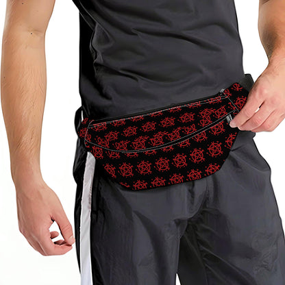Magic Pentagram Pattern Print Fanny Pack