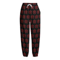 Magic Pentagram Pattern Print Fleece Lined Knit Pants