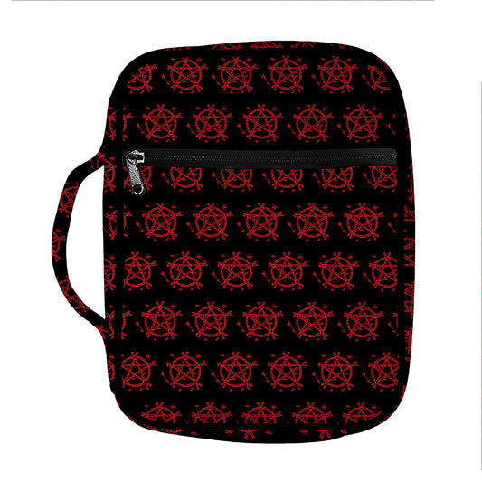 Magic Pentagram Pattern Print Front Pocket Bible Bag