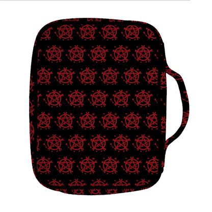 Magic Pentagram Pattern Print Front Pocket Bible Bag