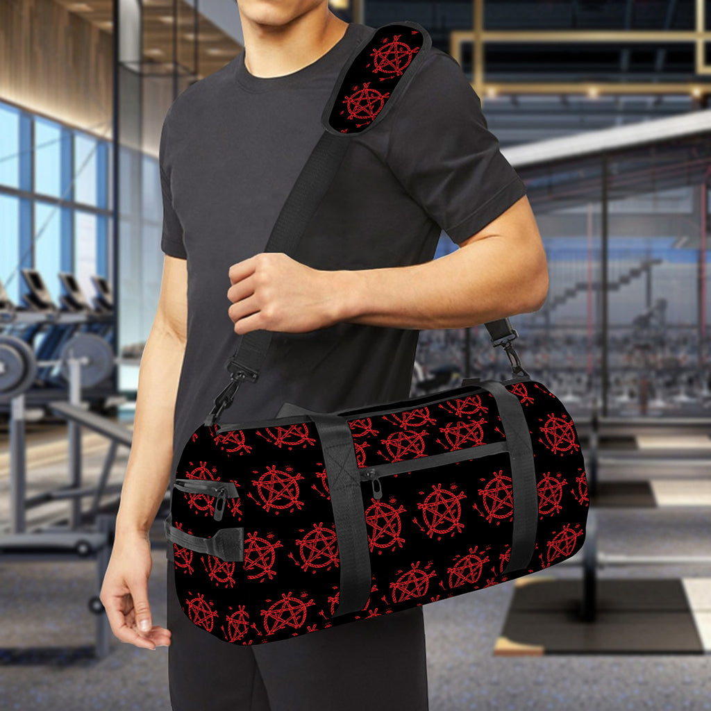 Magic Pentagram Pattern Print Gym Bag