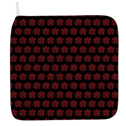 Magic Pentagram Pattern Print Hand Towel