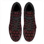 Magic Pentagram Pattern Print High Top Leather Sneakers