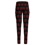 Magic Pentagram Pattern Print High-Waisted Pocket Leggings