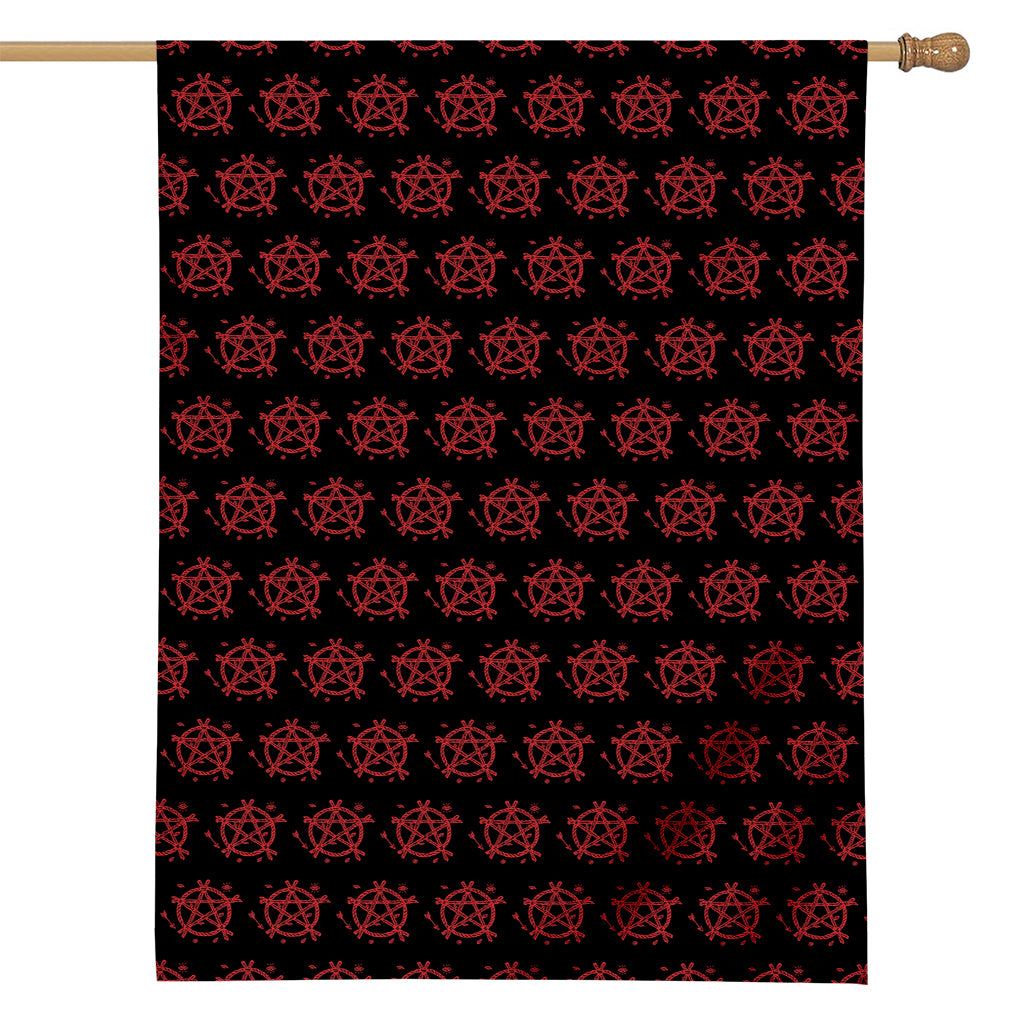 Magic Pentagram Pattern Print House Flag
