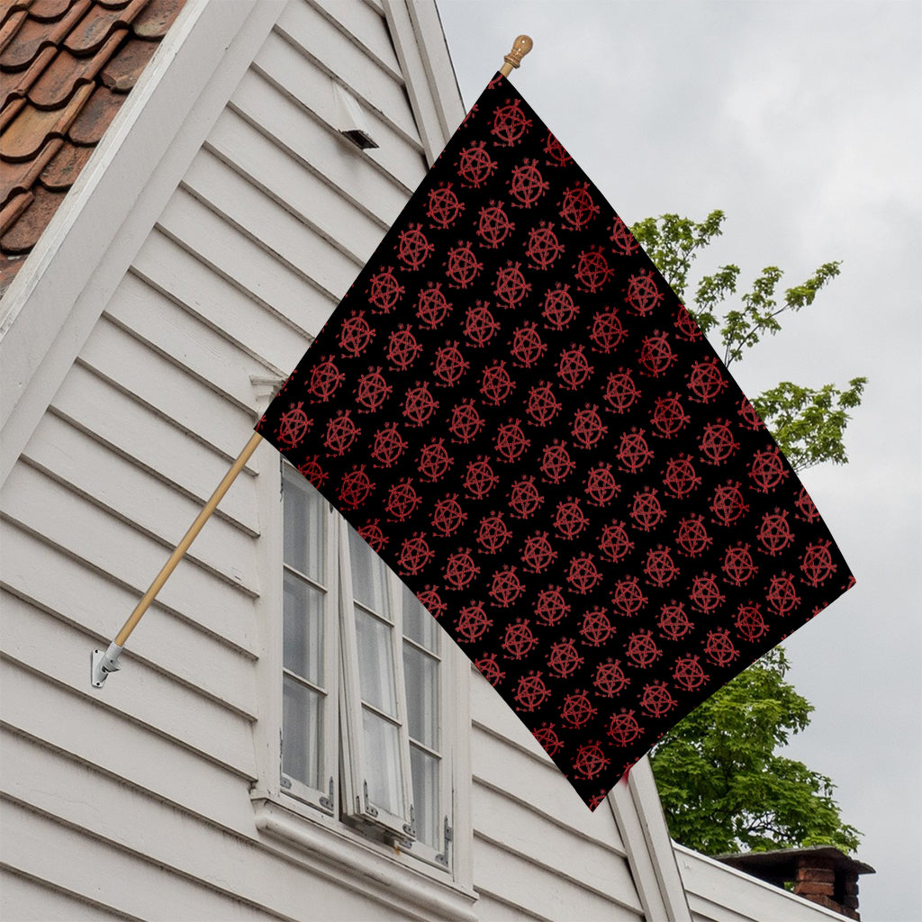 Magic Pentagram Pattern Print House Flag