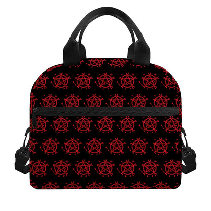 Magic Pentagram Pattern Print Insulated Lunch Bag