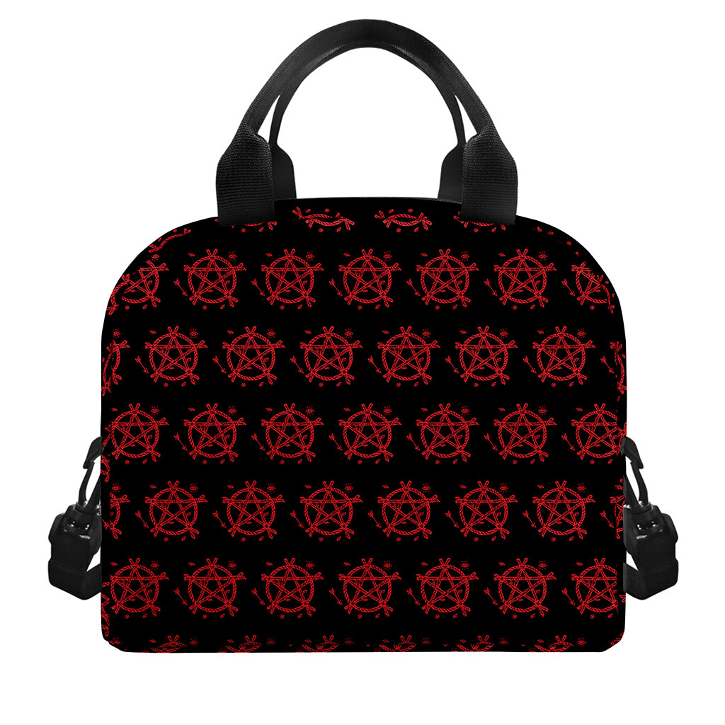 Magic Pentagram Pattern Print Insulated Lunch Bag