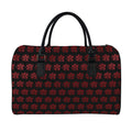 Magic Pentagram Pattern Print Leather Duffel Bag