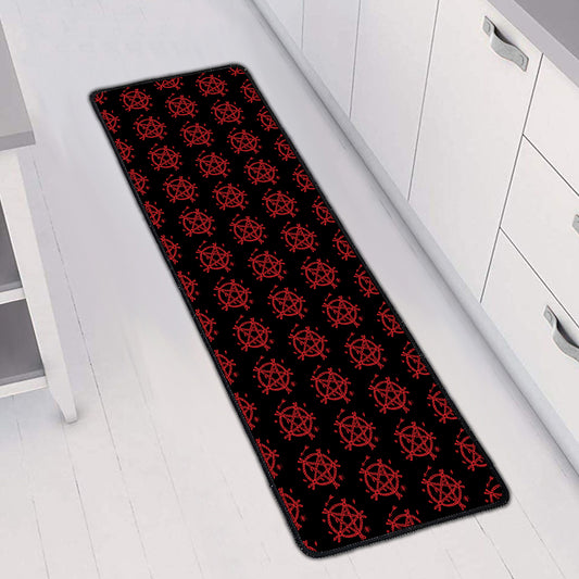 Magic Pentagram Pattern Print Long Kitchen Mat