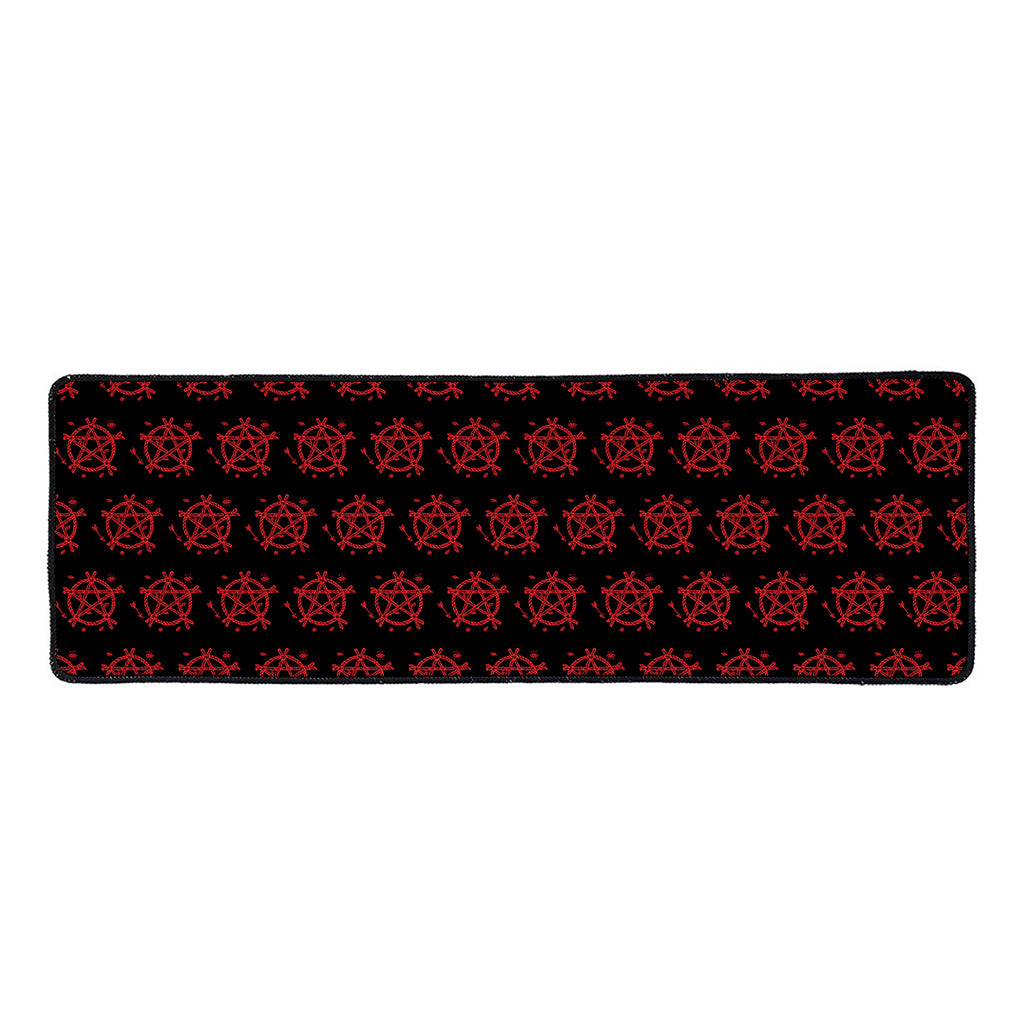 Magic Pentagram Pattern Print Long Kitchen Mat