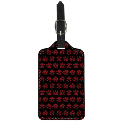 Magic Pentagram Pattern Print Luggage Tag
