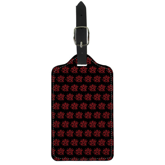 Magic Pentagram Pattern Print Luggage Tag