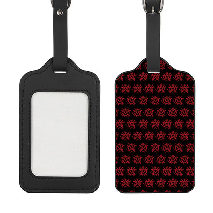 Magic Pentagram Pattern Print Luggage Tag