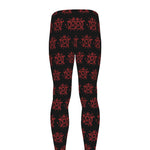Magic Pentagram Pattern Print Men's leggings