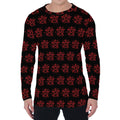 Magic Pentagram Pattern Print Men's Long Sleeve T-Shirt