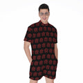 Magic Pentagram Pattern Print Men's Romper