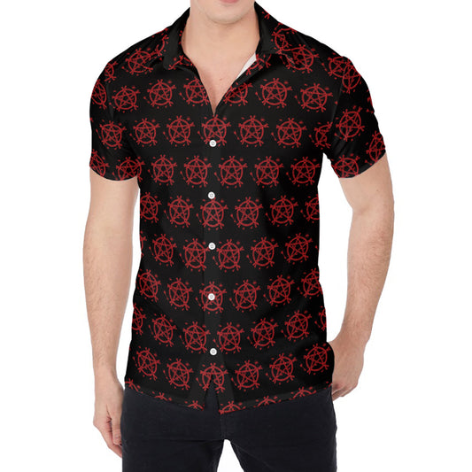 Magic Pentagram Pattern Print Men's Shirt