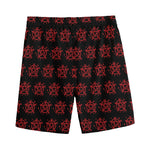 Magic Pentagram Pattern Print Men's Sports Shorts