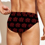 Magic Pentagram Pattern Print Men's Swim Briefs