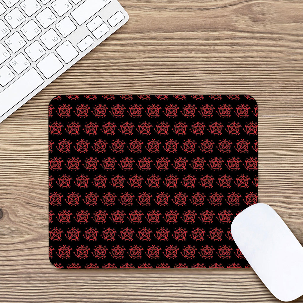 Magic Pentagram Pattern Print Mouse Pad
