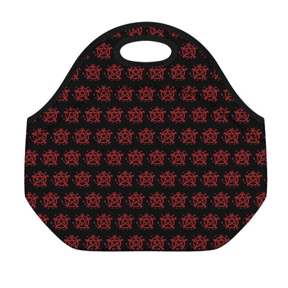 Magic Pentagram Pattern Print Neoprene Lunch Bag