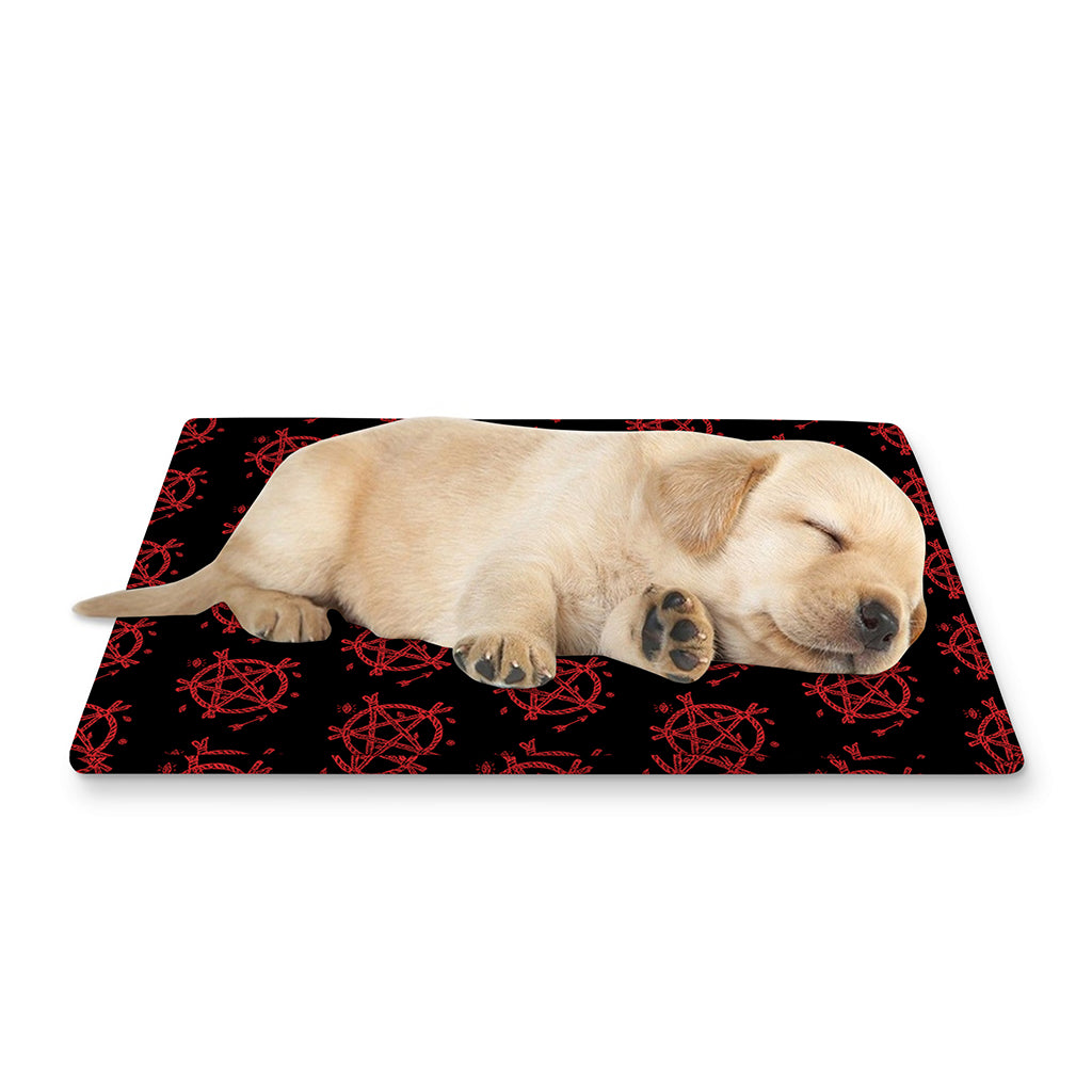 Magic Pentagram Pattern Print Pet Cooling Mat Cover