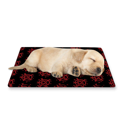 Magic Pentagram Pattern Print Pet Cooling Mat Cover
