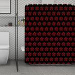 Magic Pentagram Pattern Print Polyester Shower Curtain