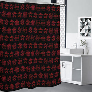 Magic Pentagram Pattern Print Premium Shower Curtain